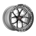 Weld S76 Beadlock 15x10/5x115/6.5 BS/3.18 HB - Black Center - Polished Shell - Black SBL MT Wheel