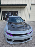Dodge Charger SRT Hellcat Style Carbon Fiber Hood (2015-2023) image 1