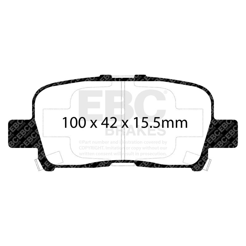 EBC 00-02 Acura MDX 3.5 Yellowstuff Rear Brake Pads
