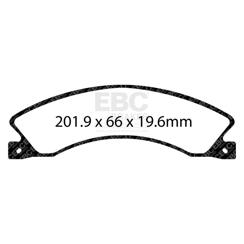 EBC 12+ Nissan NV 1500 Extra Duty Rear Brake Pads