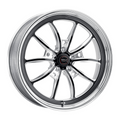 Weld S80 17x5 / 5x120 / 3.3 BS / 3.18 HB - Black Center - Polished Shell - Non-BL Wheel