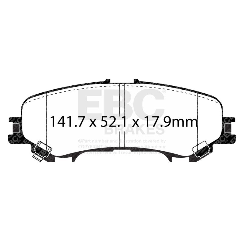 EBC 2016+ Nissan Titan 5.6L Yellowstuff Rear Brake Pads
