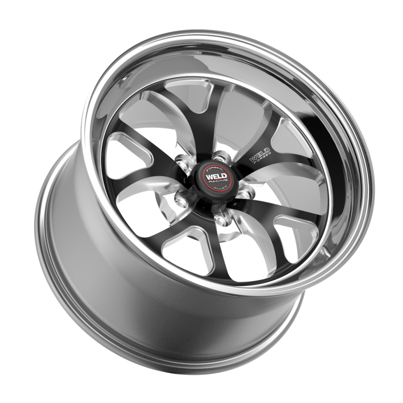 Weld S76 17x5 / 5x112 / 2.2 BS / 3.18 HB - Black Center - Polished Shell - Non-BL Wheel