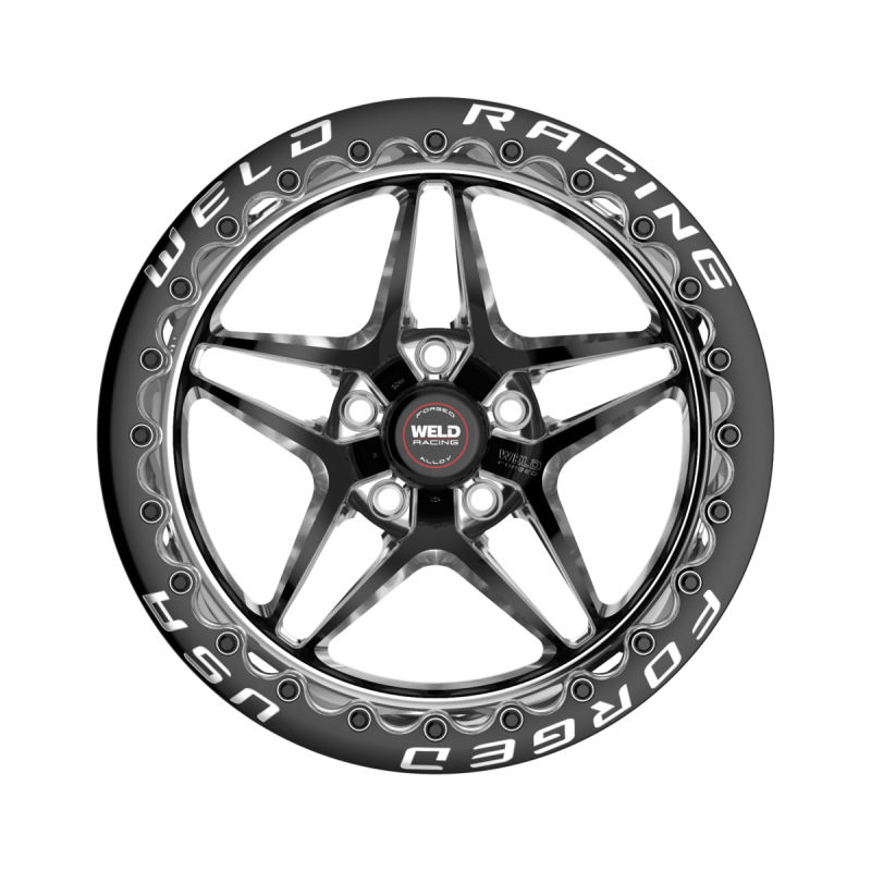 Weld S81 Beadlock 15x10/5x120.65/7.5 BS/3.18 HB-Black Center-Polished Shell-Black SBL MT Wheel