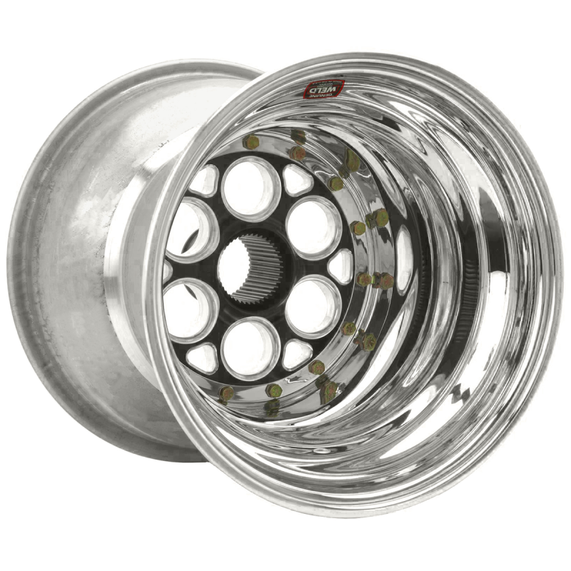 Weld Magnum Sprint 15x18 / 42-Spline / 6 BS - Black Center - Polished Shell - Non-BL Wheel