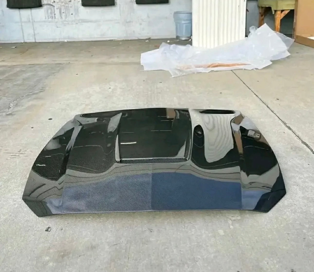 2015–2017 Ford Mustang GT350 Style Carbon Fiber Hood image 0