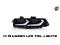 2016-2018 CHEVY CAMARO UMBRA LED TAILLIGHTS GLOSS BLACK/SMOKE LENS image 0