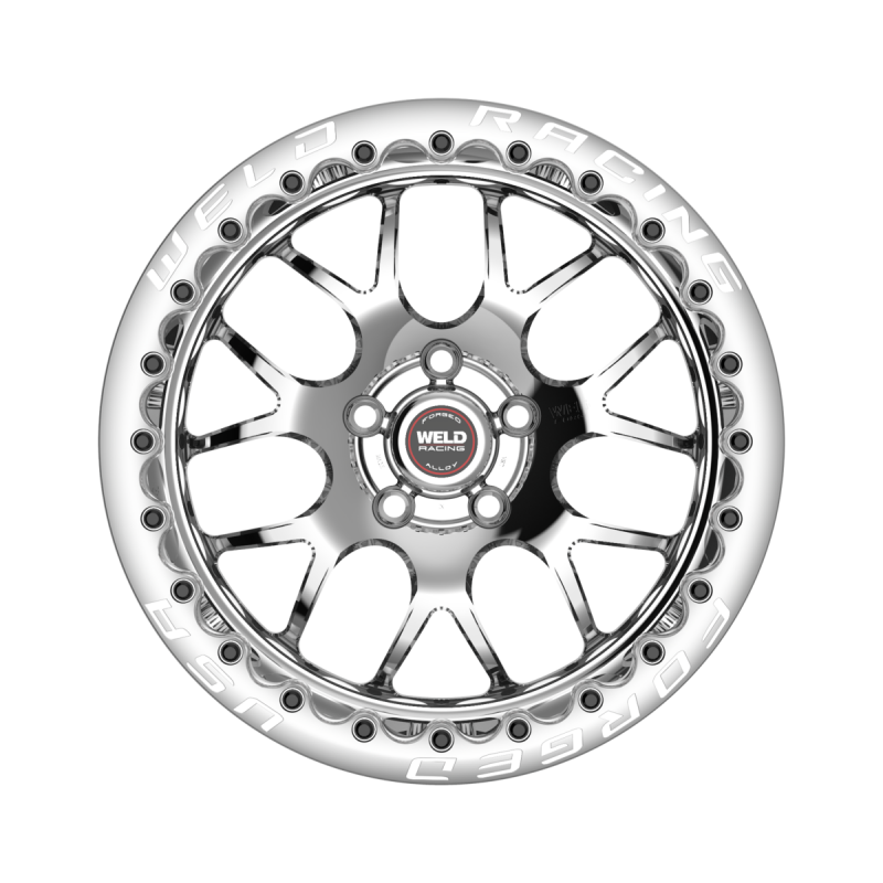 Weld S77 Beadlock 15x9/5x114.3/6.5 BS/3.18 HB-Polished Center-Polished Shell-Polished SBL MT Wheel