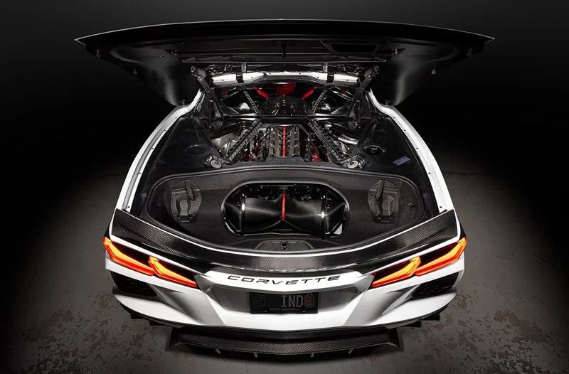 2020+ Chevrolet Corvette C8 Stingray Eventuri Carbon Fiber Intake System with Clear Lid