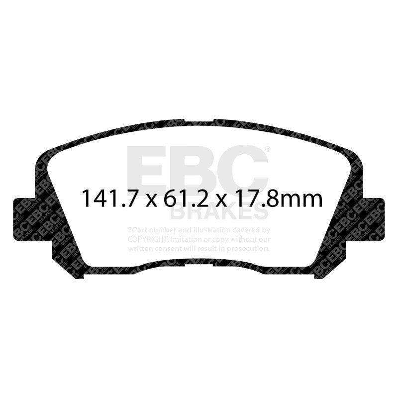 EBC 15+ Chrysler 200 2.4 Redstuff Front Brake Pads