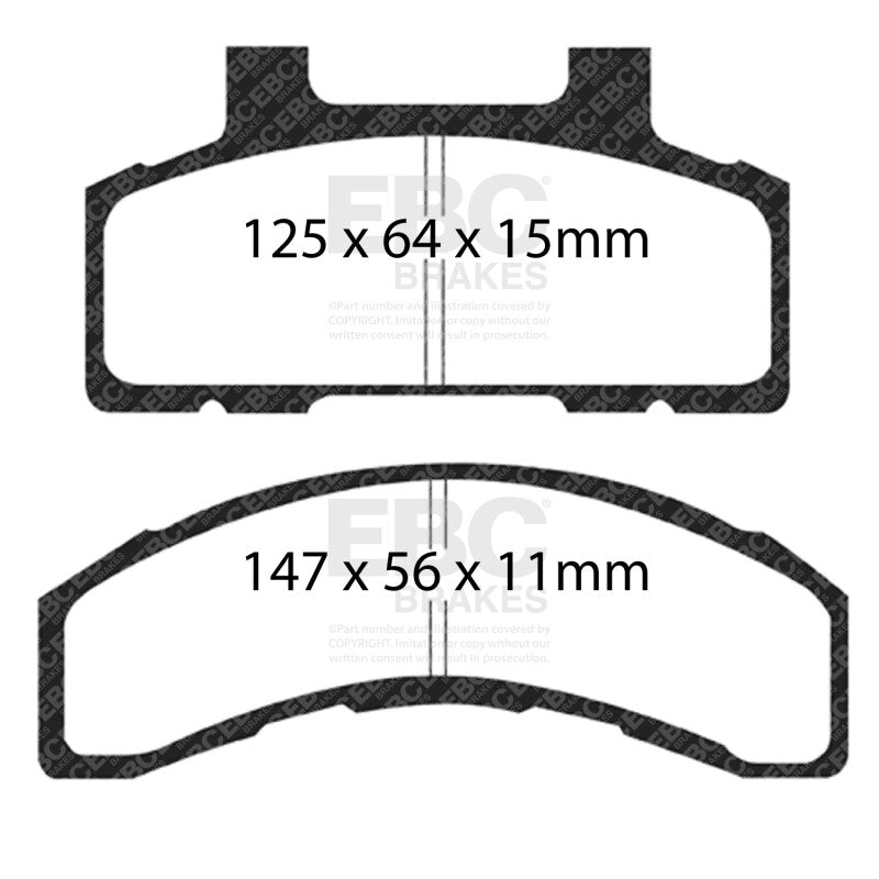 EBC 93-96 Buick Century 2.2 Yellowstuff Front Brake Pads