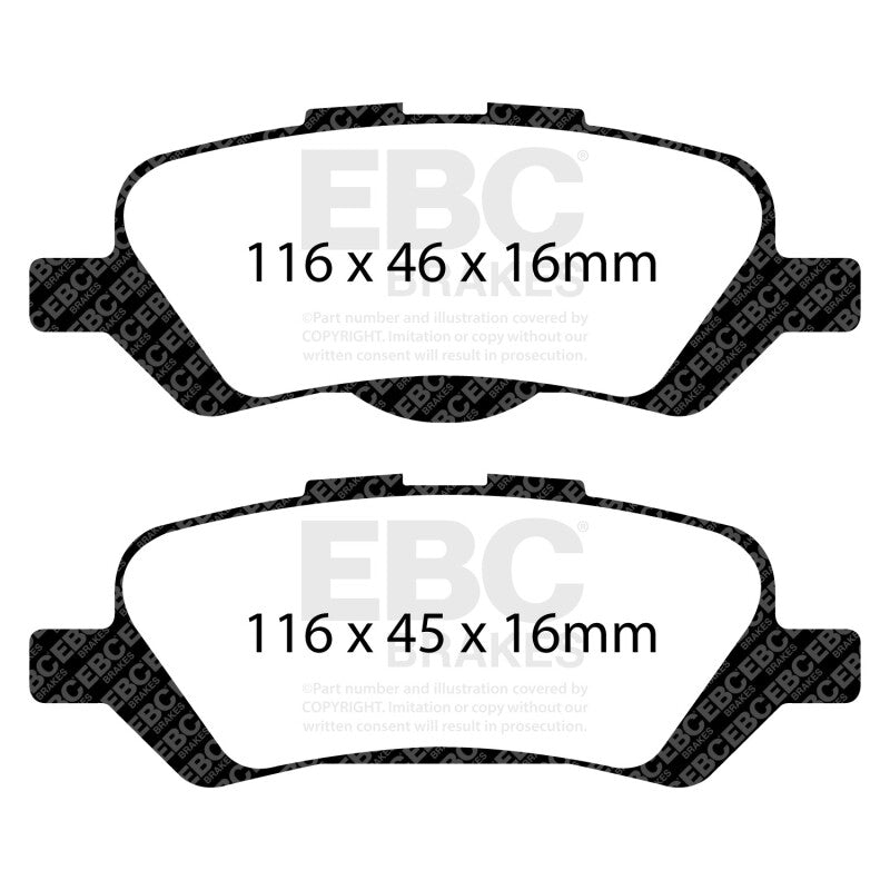 EBC 08+ Toyota Venza 2.7 Yellowstuff Rear Brake Pads