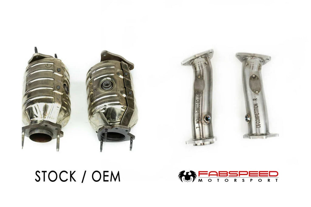 2020+ Chevrolet Corvette C8 Competition Cat Bypass Pipes