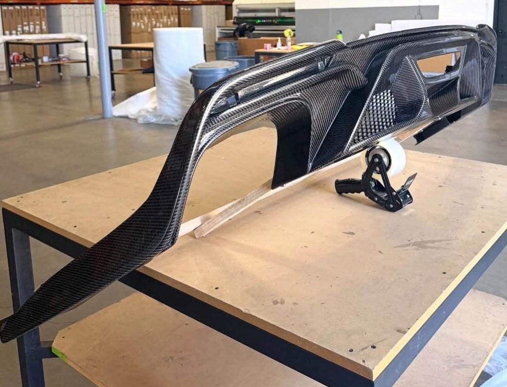 2020+ Ford Mustang Shelby GT500 Carbon Fiber Rear Diffuser image 2