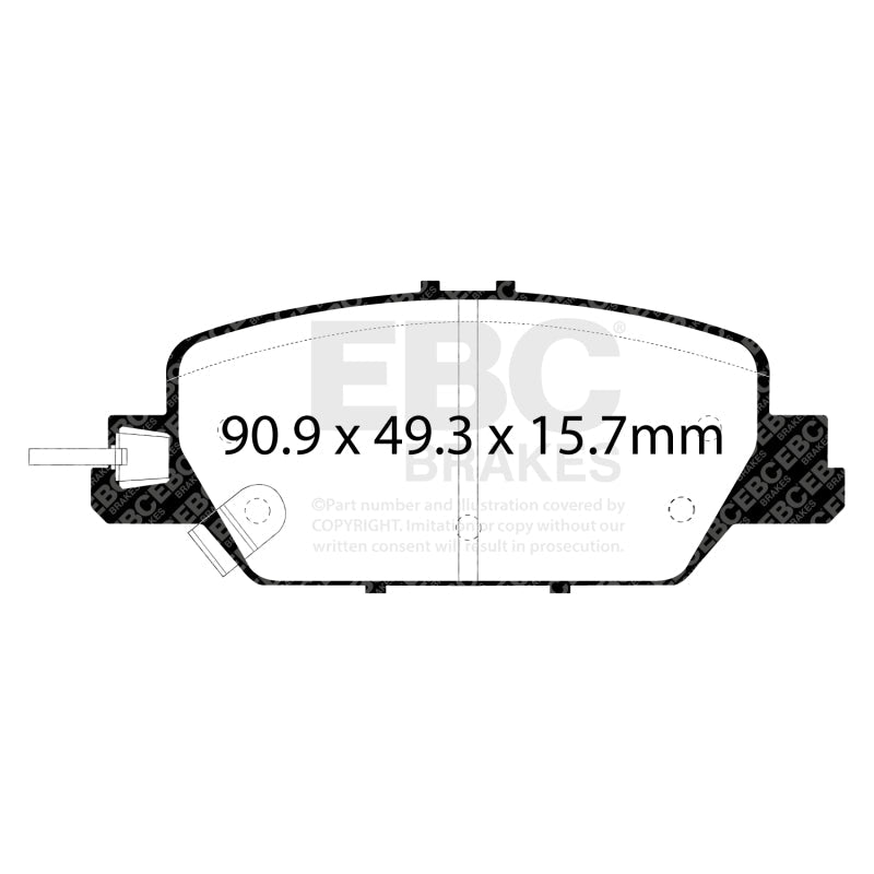 EBC 2017+ Honda CR-V 1.5L Turbo Greenstuff Rear Brake Pads