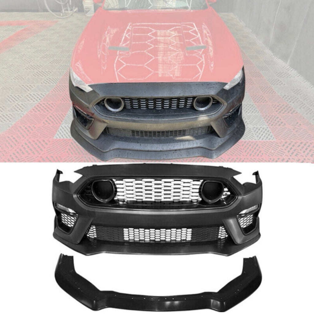 2018–2023 Ford Mustang Mach 1 Style Front Bumper Conversion Kit image 0