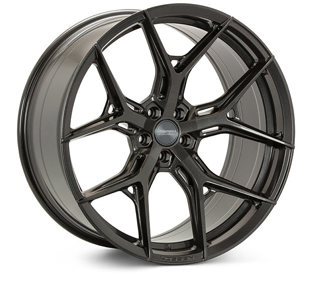 Vossen HF-5 Hybrid Forged Wheels for Corvette C8 – 20x9 Front & 21x12 Rear Gloss Black