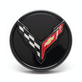 GM OEM C8 Corvette Carbon Flash Flag Center Cap