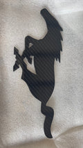 LG406 Carbon Fiber Running Horse Emblem - EXCLUSIVE