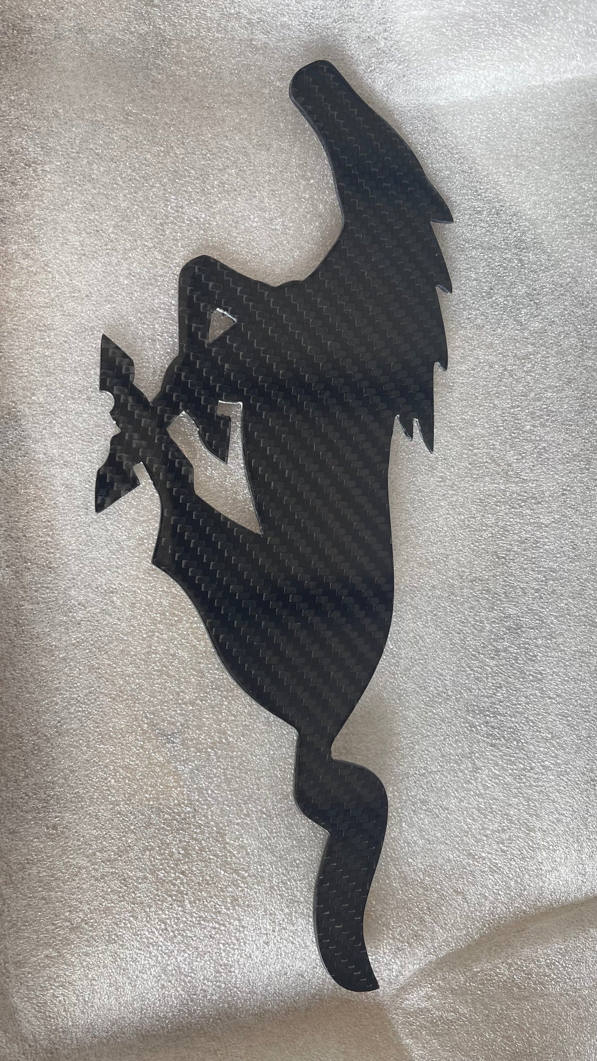 LG406 Carbon Fiber Running Horse Emblem - EXCLUSIVE