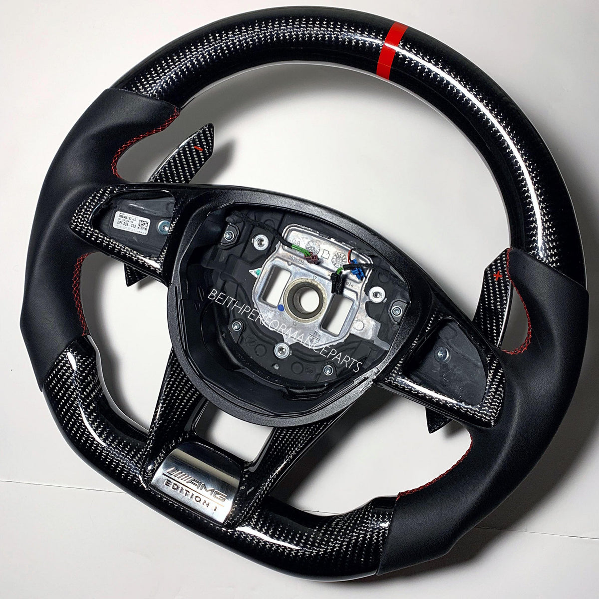 2015-2018 Mercedes C-Class W205 – Carbon – Red Stitching