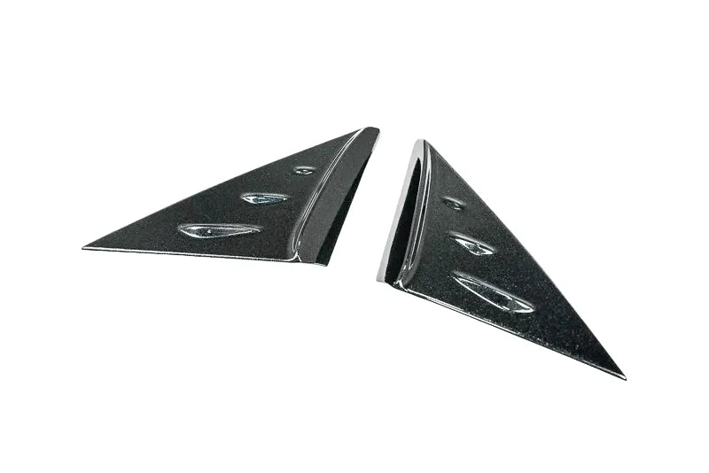 C8 Corvette Carbon Flash Anti-Buffeting A-Pillar Trim Overlays