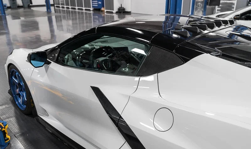 Corvette C8 Carbon Fiber B-Pillar Trim Overlays – Coupe