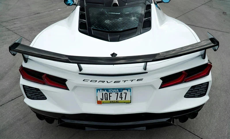 GM OEM C8 Corvette High Wing Spoiler – Carbon Flash (2020+)