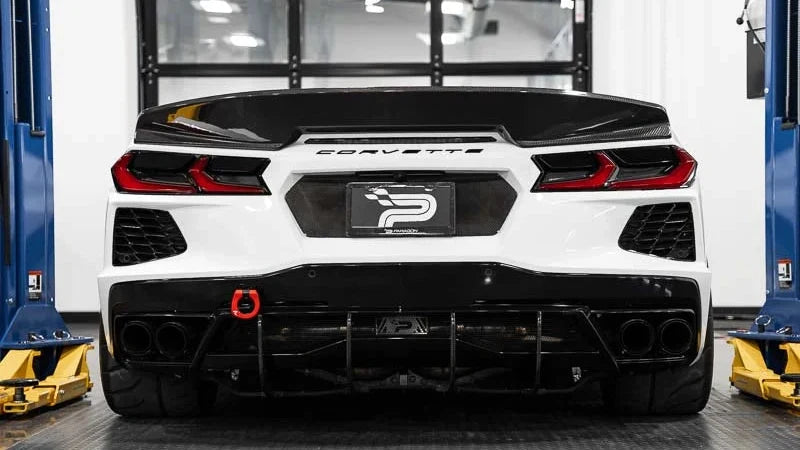 C8 Corvette Stingray V3 Ducktail Rear Spoiler - Carbon Flash (2020+)