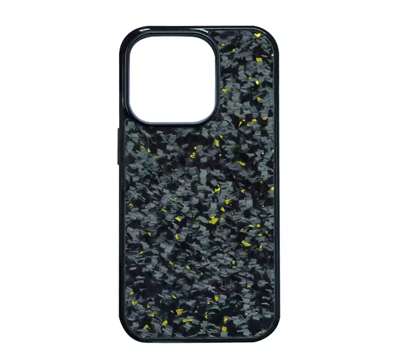 Forged Carbon Fiber with Gold Flakes - Phone Case