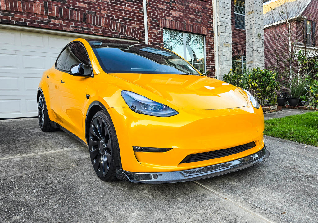Tesla Model Y Forged Carbon Fiber LG581 Chin Spoiler - EXCLUSIVE