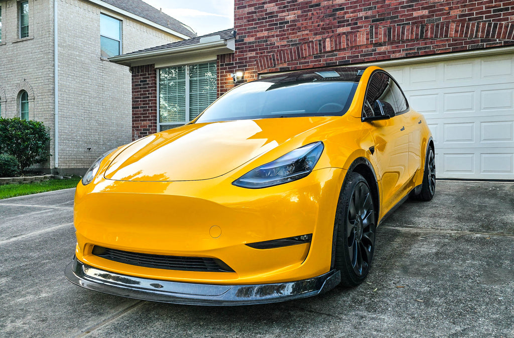 Tesla Model Y Forged Carbon Fiber LG581 Chin Spoiler - EXCLUSIVE