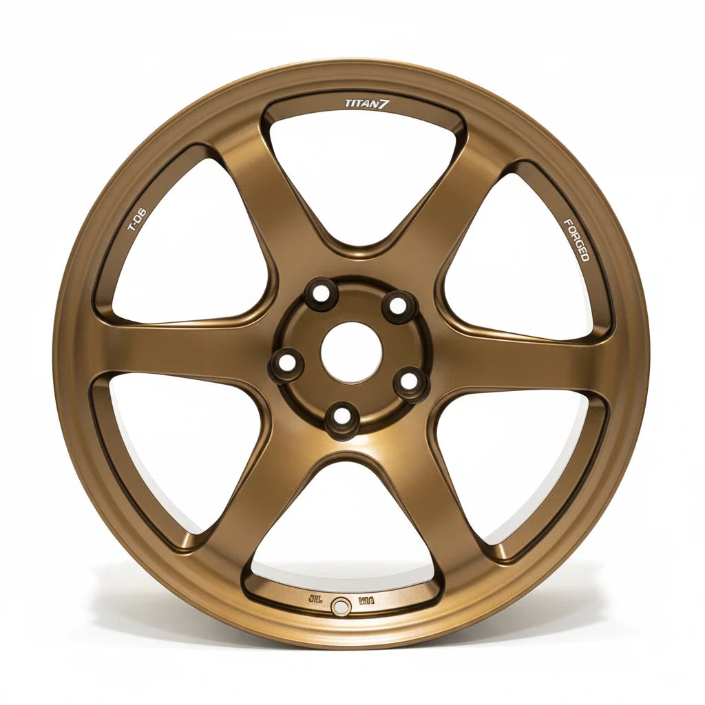 Titan 7 T-D6 C8 Corvette Forged Wheels – Techna Bronze (19x9 / 20x11.5)