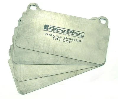 Girodisc Rear Titanium Brake Pad Shields for 2020–2026 Chevrolet Corvette C8 Z51