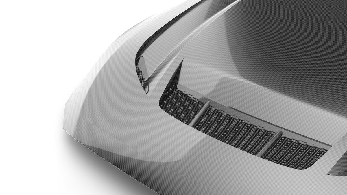 2024-2025 Mustang S650 Type-LM Carbon Fiber Double Sided Hood