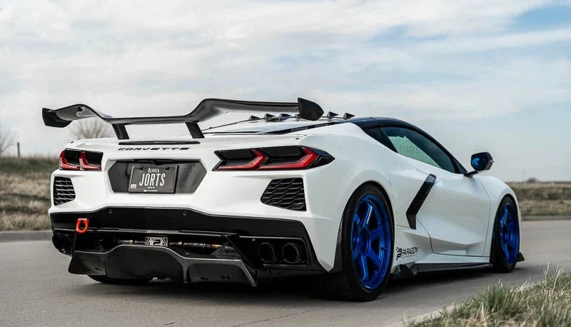 Verus Engineering Carbon Flash Rear Diffuser - C8 Corvette