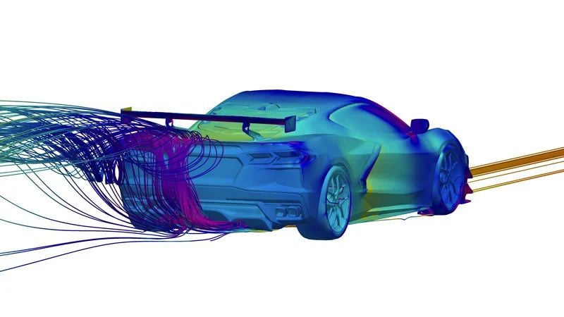 Verus Engineering Carbon Flash Rear Diffuser - C8 Corvette