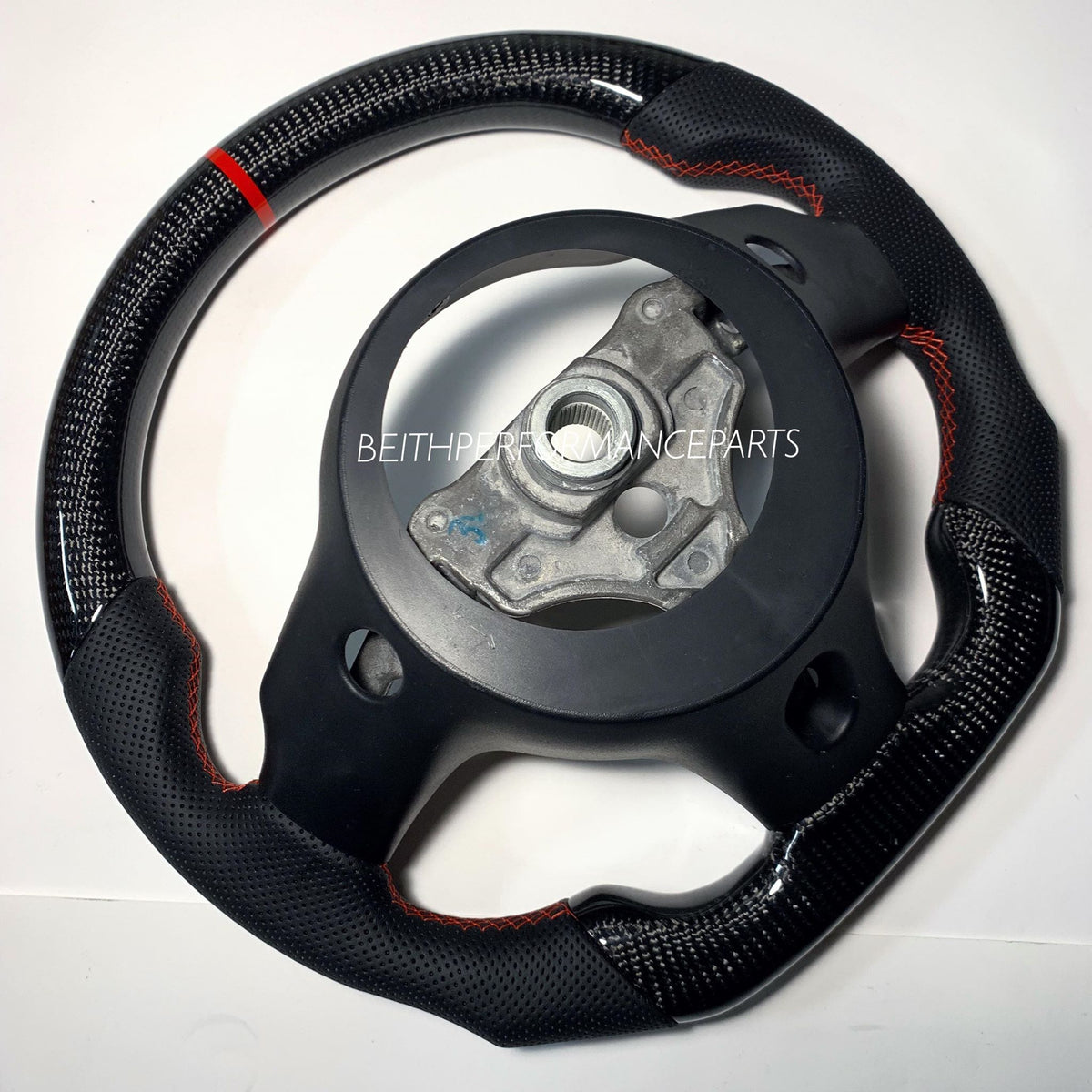 2003-2010 Dodge Viper – Carbon – Red Stitching, Red Stripe