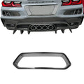 C8 Corvette Z06 / E-Ray / ZR1 Carbon Fiber Exhaust Surround Trim Cover (2023+)